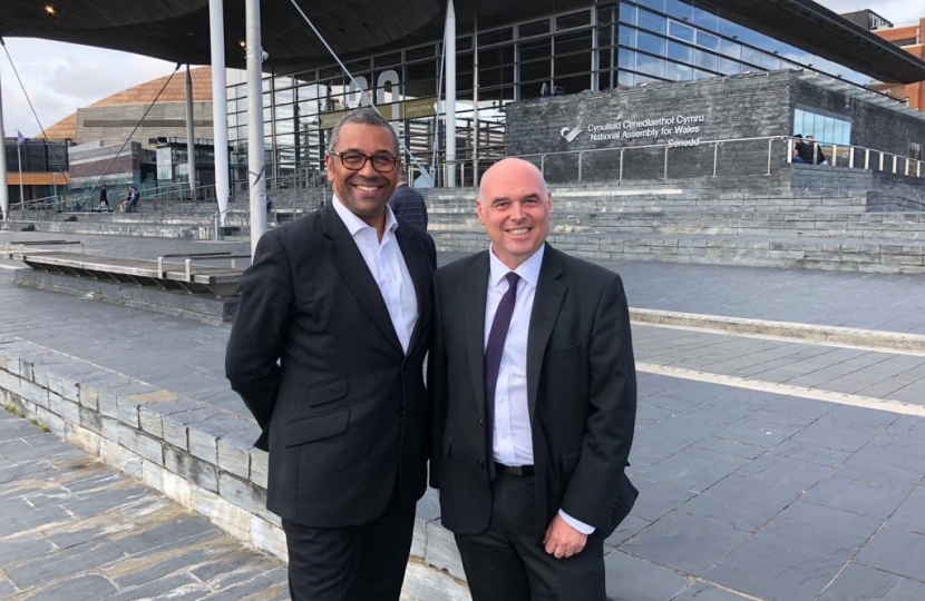 James Cleverly MP and Paul Davies AM