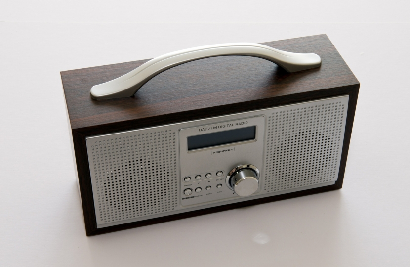 A digital radio.