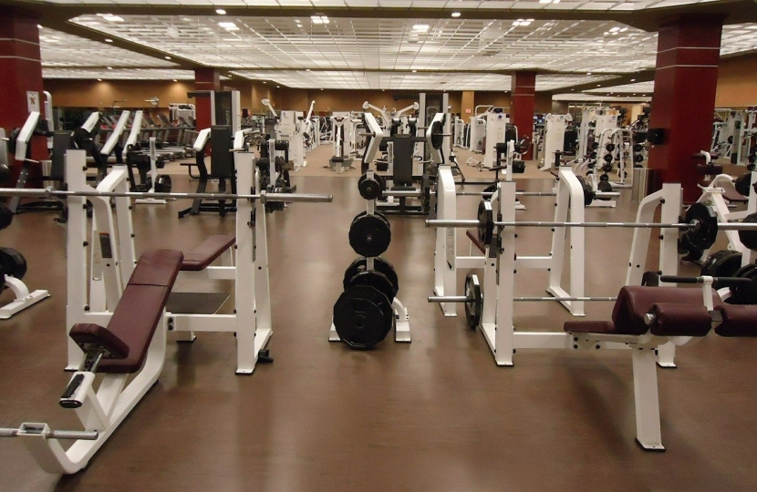 A gym.