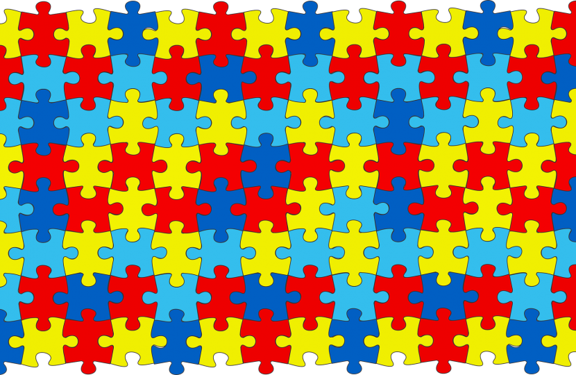 Autism puzzle symbol.